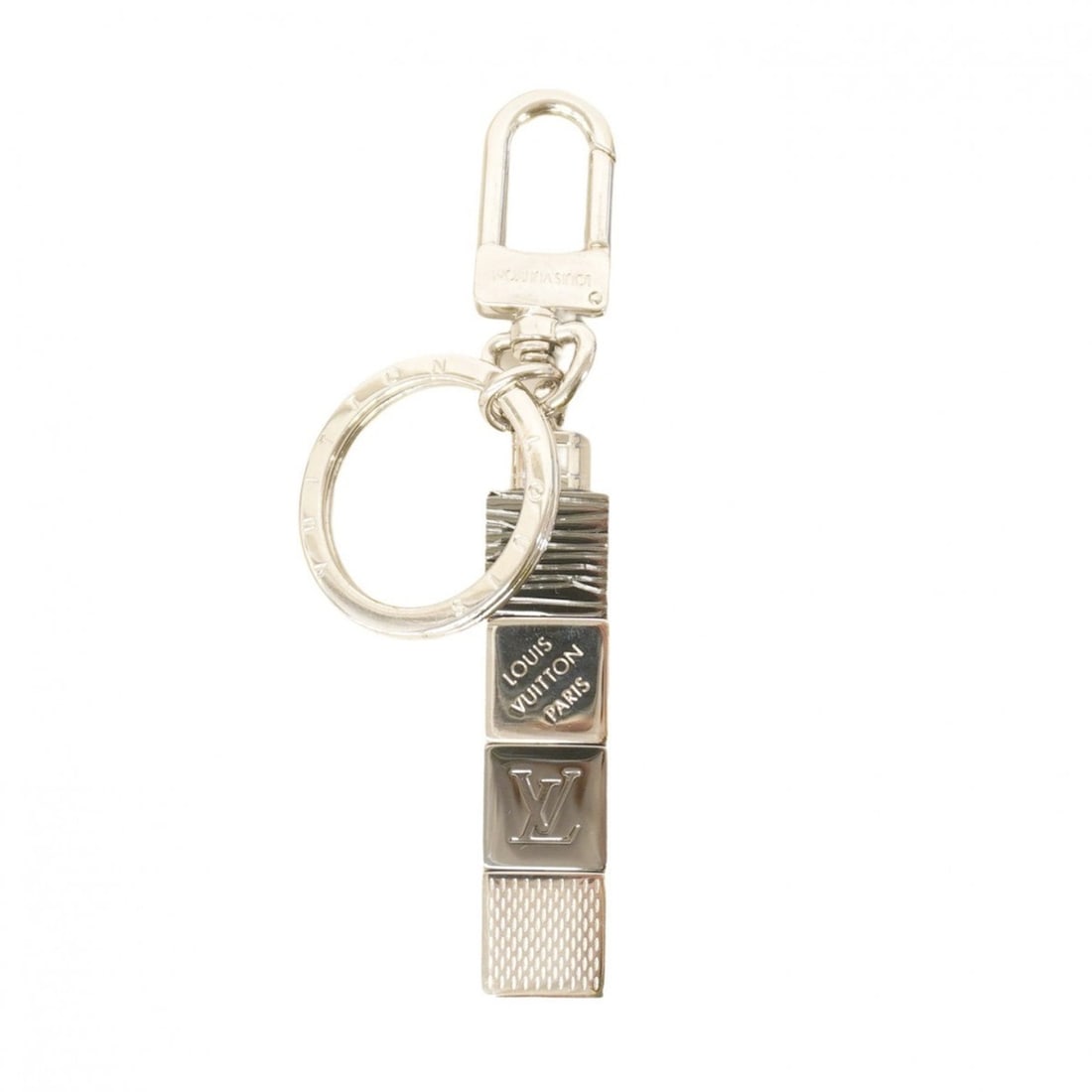 Louis Vuitton Porte-Clés Cube Keychain M67142 Silver Men's (1 of 10)