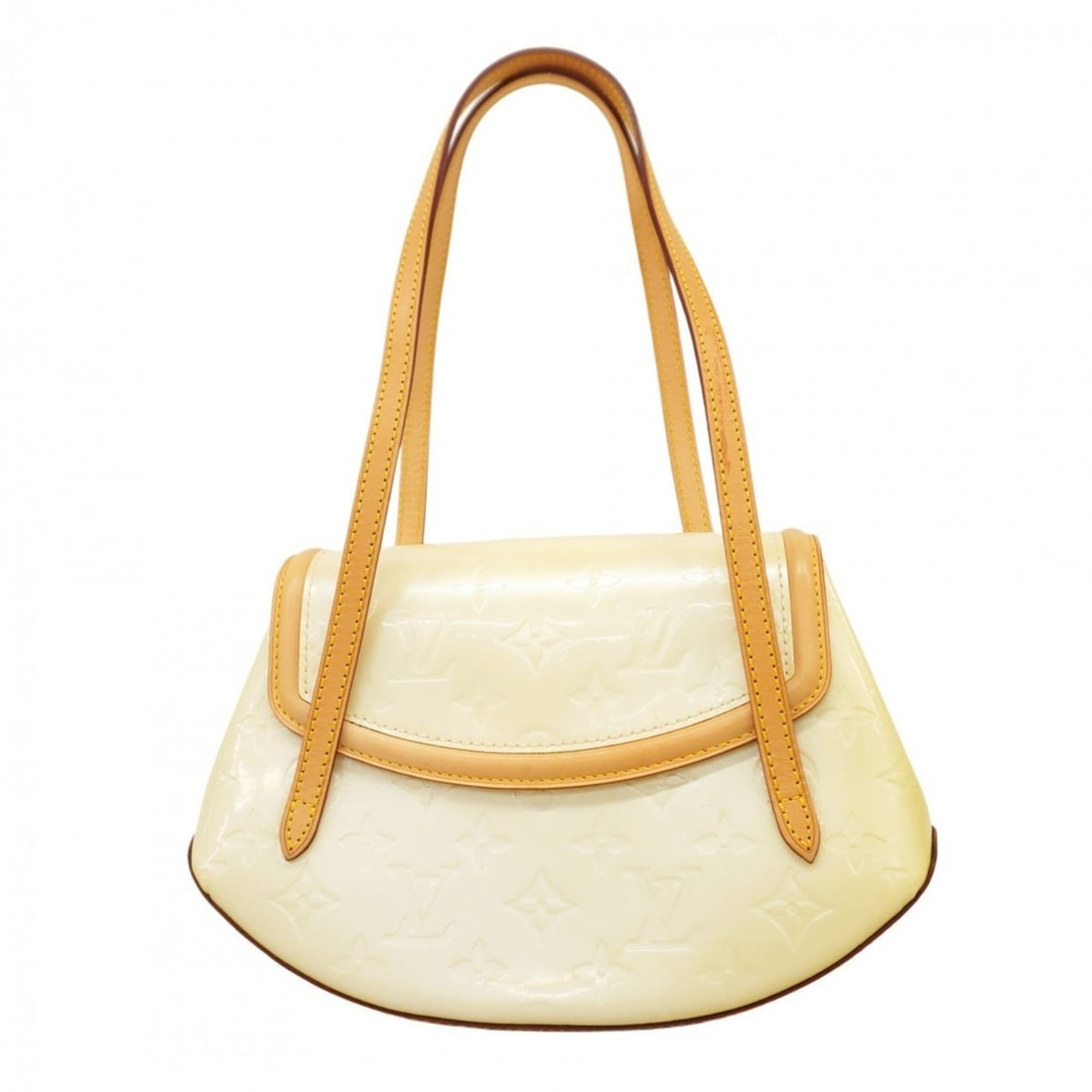 Louis Vuitton Vernis Biscayne Bay PM Handbag M91187 Pearl Women's (1 of 11)