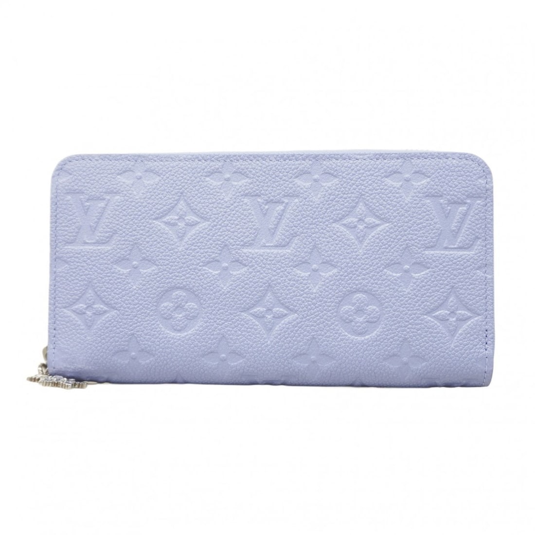 Louis Vuitton Monogram Empreinte Zippy Wallet, Japan Exclusive, M27122, Blue Frost, Women's (1 of 13)