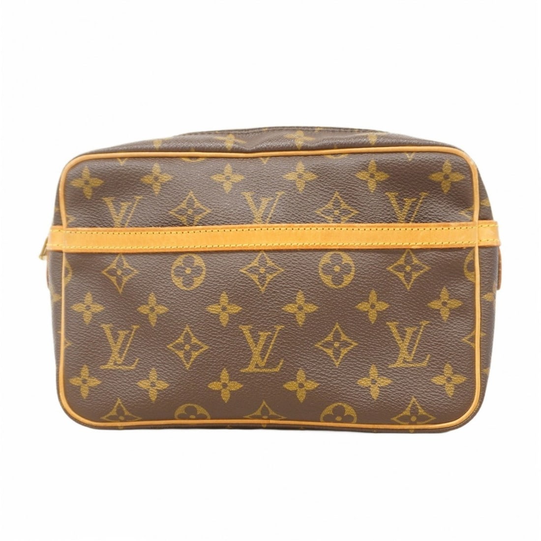 Louis Vuitton Monogram Compiègne 23 Clutch Bag M51847 Brown Men's/Women's: --- Catalog ---Category: SizeSize (HxWxD): 15.5cm x 23cm x 6cm / 6.1'' x 9.05'' x 2.36''Category: DesignType: Clutch bagColor: BrownGender: Men,WomenCategory: GeneralMPN: M51847Brand: Louis Vuitton---