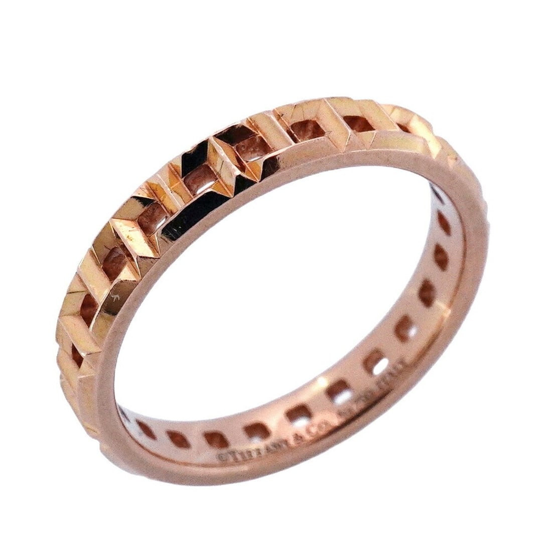 Tiffany T True ring in 18K pink gold, size 11 for women: --- Catalog ---Category: SizeJP Size: 11US Size: 6Category: DesignType: Band ringGender: WomenMaterial: Pink gold (18K)Category: GeneralBrand: Tiffany--- Item List ---Section: ConditionRanking: Rank A