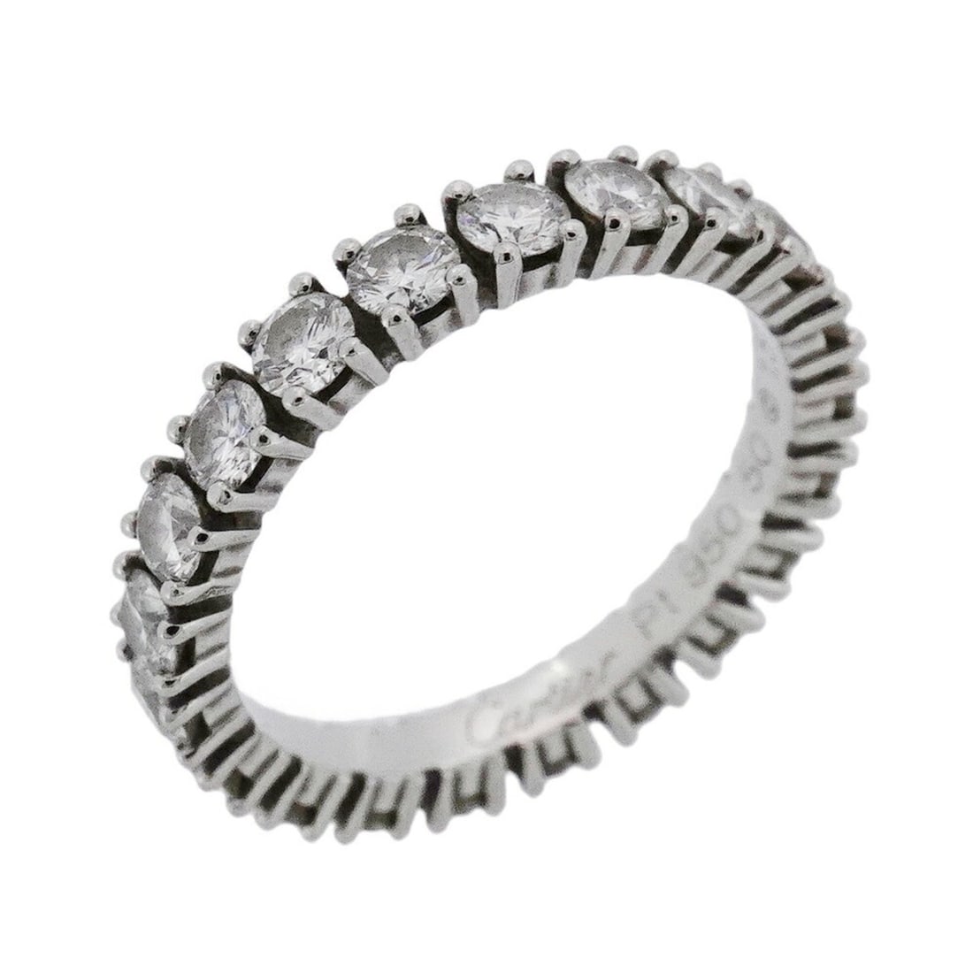 Cartier Destine Ring Pt950 Platinum Diamond 1.51ct #50 Women's: --- Catalog ---Category: SizeUS Size: 5.5Brand Size: 50Category: DesignType: Band ringStone: DiamondGender: WomenMaterial: Platinum 950Category: GeneralBrand: Cartier--- Item List ---Section: Conditio