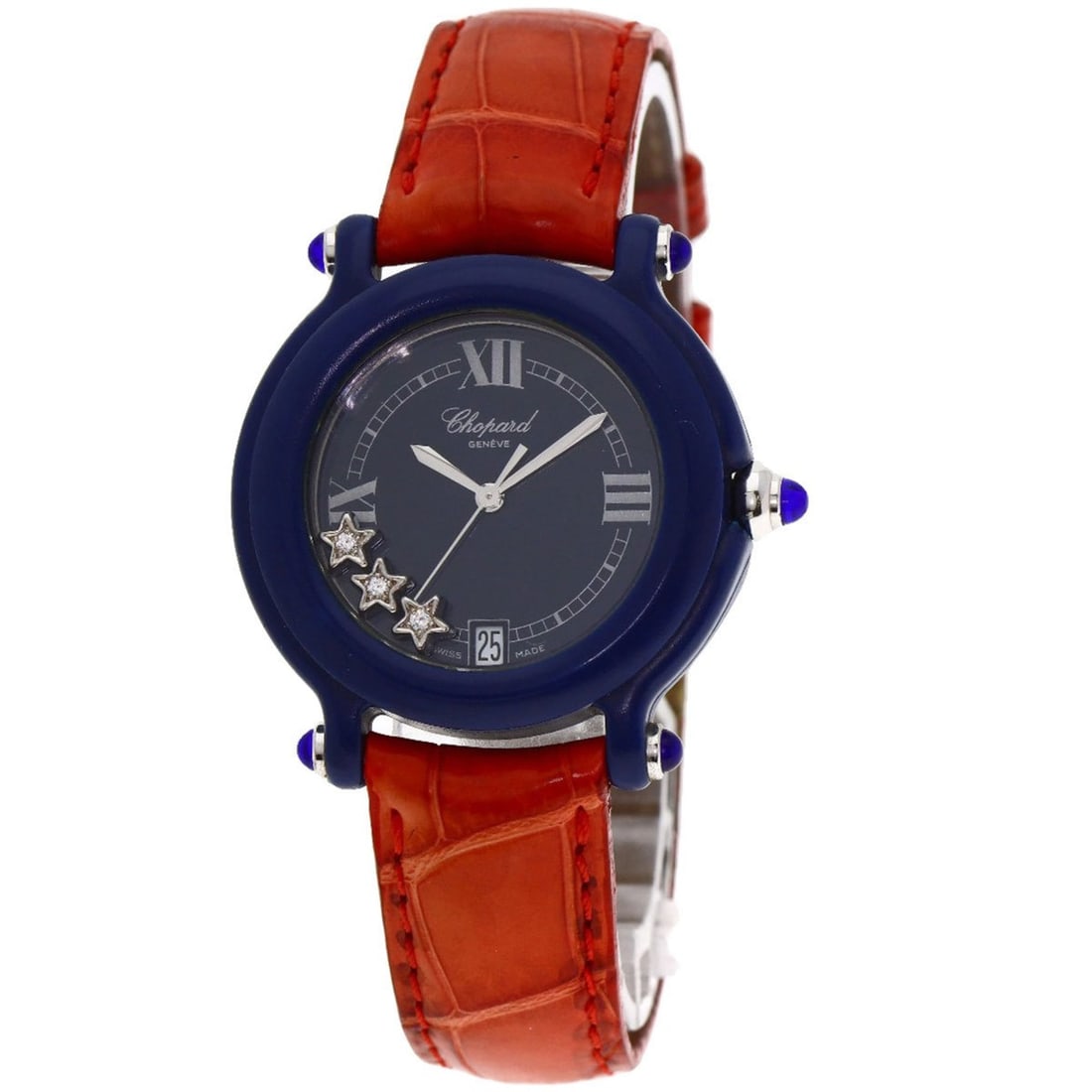 Chopard 27/7778 Happy Star 3P Diamond Watch, Limited Edition of 1000, Plastic/Leather, Women's (1 of 20)