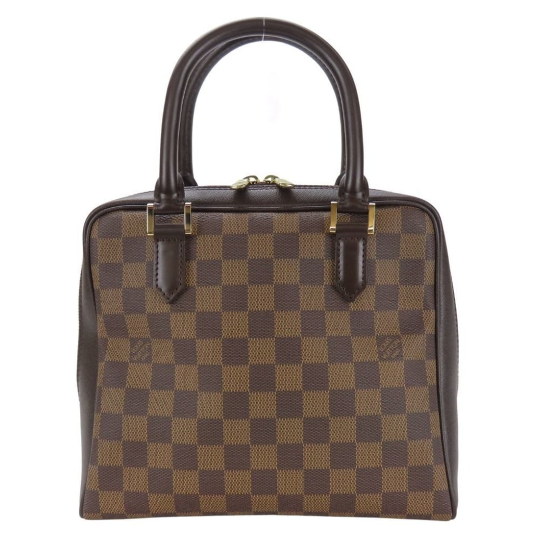 Louis Vuitton Brera Handbag N51150 Damier Ebene Brown with Gold Hardware for Women: --- Catalog ---Category: SizeWeight: 500g / 1.1lb.Size (HxWxD): 22cm x 24.5cm x 10.5cm / 8.66'' x 9.64'' x 4.13''Handle Length: 28cm / 11.02''Category: DesignType: HandbagColor: Brown, EbeneStyle: Eve