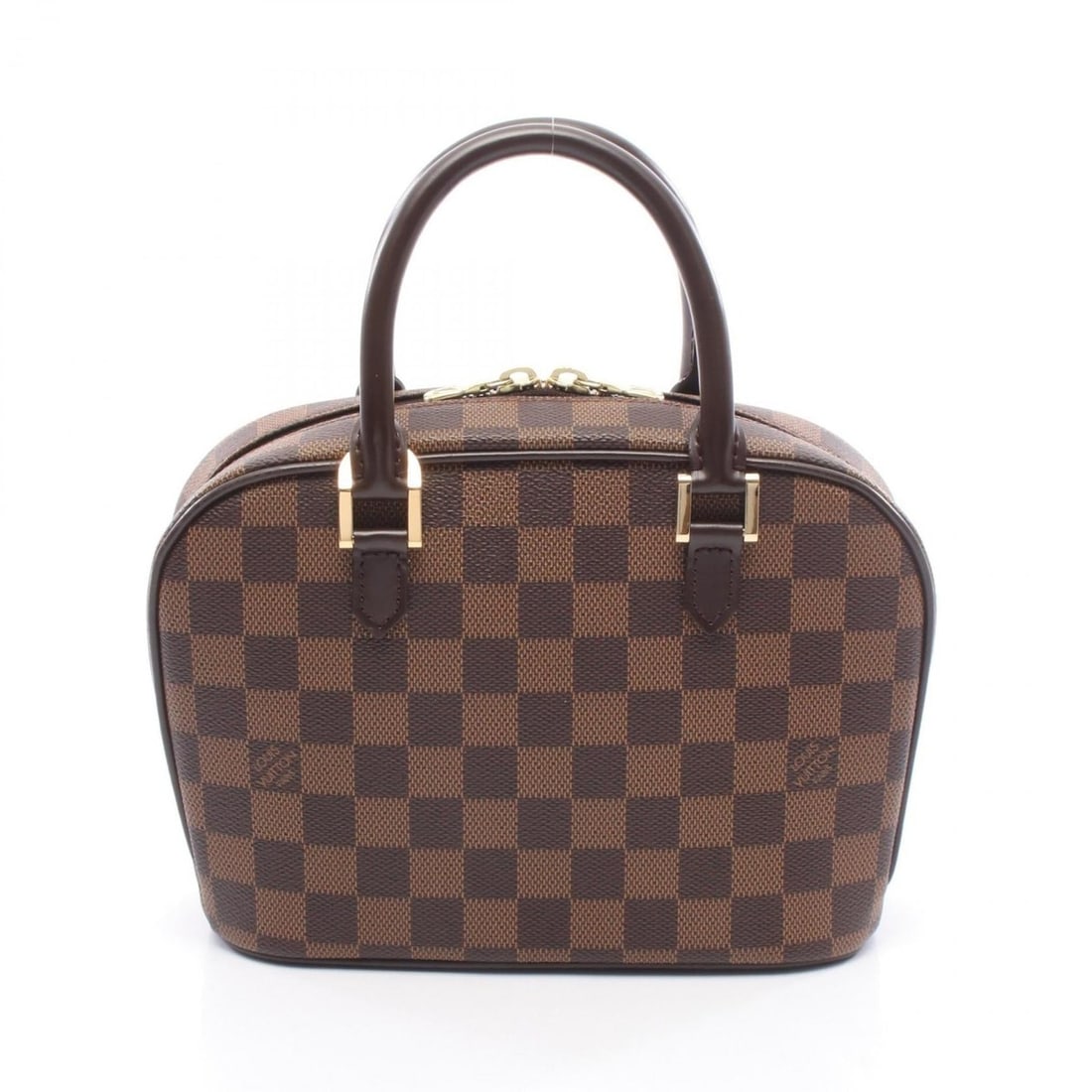 Louis Vuitton Saria Mini Handbag, Coated Canvas and Leather with Damier Leather, Brown, N51286: --- Catalog ---Category: SizeSize (HxWxD): 16cm x 21cm x 8cm / 6.29'' x 8.26'' x 3.14''Category: DesignType: HandbagColor: Brown, EbeneGender: WomenMaterial: Coated canvas , Leather Category: GeneralM