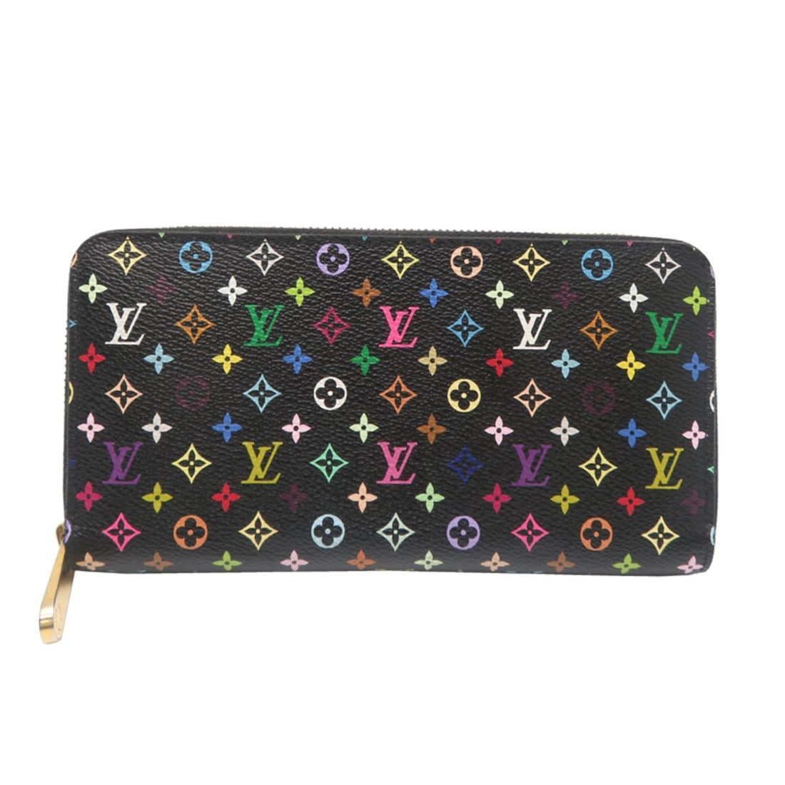 Louis Vuitton Zippy Wallet Women's Long M60243 (Discontinued) Monogram Multicolore Noir (Black) (1 of 9)