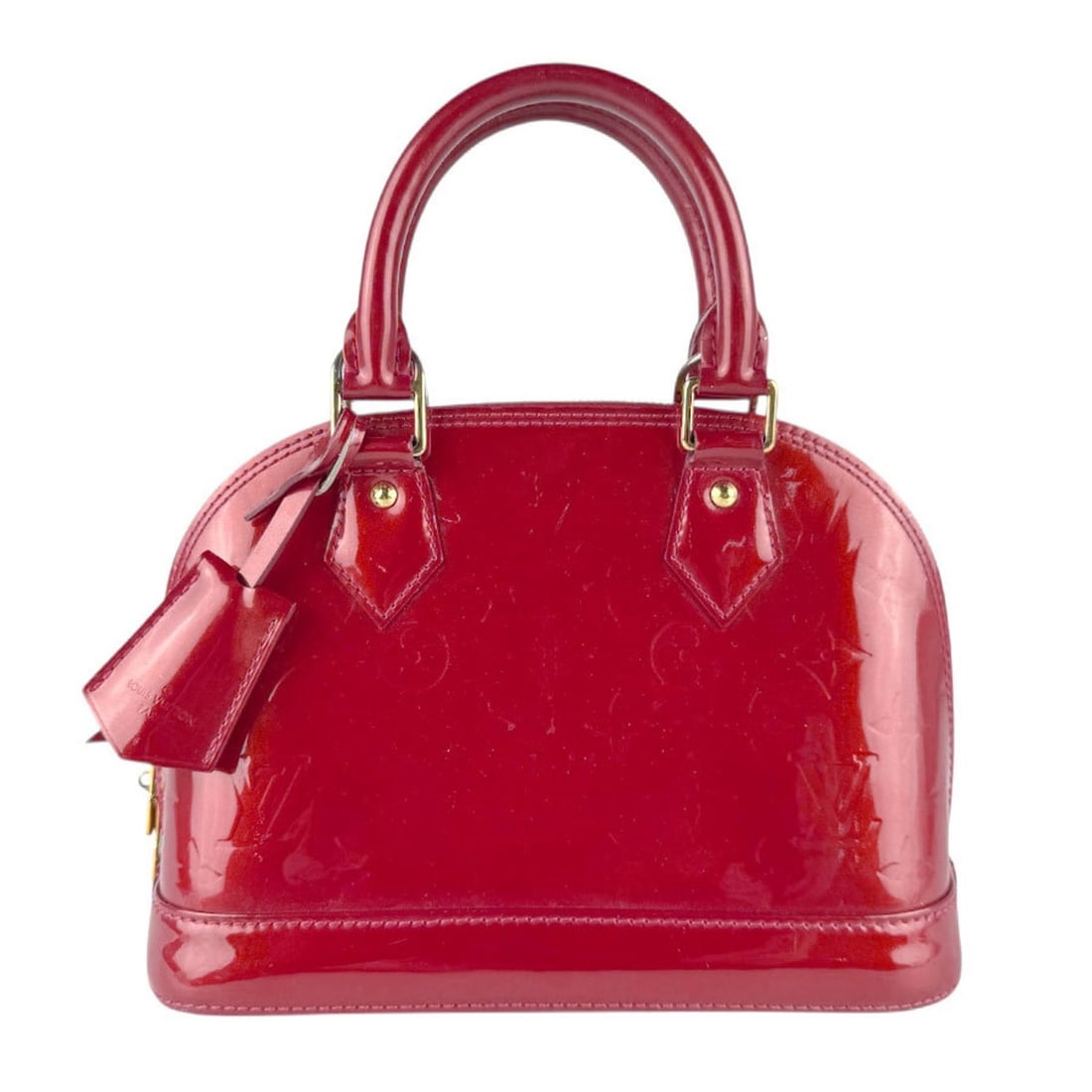 Louis Vuitton Monogram Vernis Alma BB Pomme d'Amour Handbag/Shoulder Bag, Women's, M91606 z8366: --- Catalog ---Category: SizeSize (HxWxD): 17cm x 24cm x 12cm / 6.69'' x 9.44'' x 4.72''Category: DesignType: Handbag, Shoulder bagColor: Pomme d'amourGender: WomenMaterial: Monogram Vernis Category: