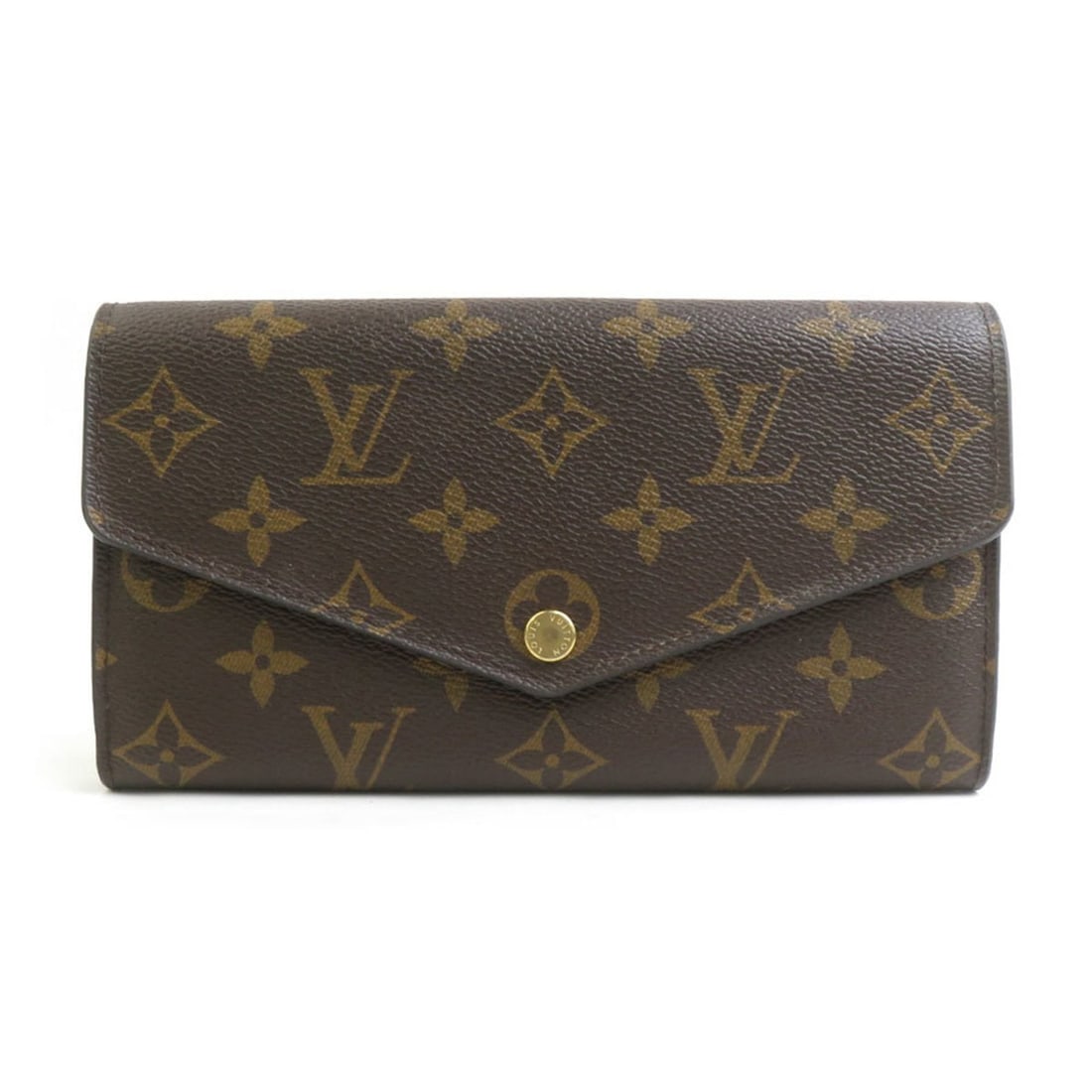 Louis Vuitton Monogram Portefeuille Sarah Long Wallet in Canvas, Brown, Unisex, M60531 (h31836a) (1 of 20)