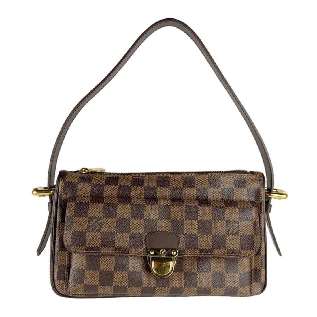 Louis Vuitton Damier Ravello GM Shoulder Bag in Canvas, Brown and Gold, Women's, N60006 z8342: --- Catalog ---Category: SizeSize (HxWxD): 16cm x 26cm x 8cm / 6.29'' x 10.23'' x 3.14''Category: DesignType: Shoulder bagColor: Brown, Damier CanvasGender: WomenMaterial: Damier Canvas Category: Gene