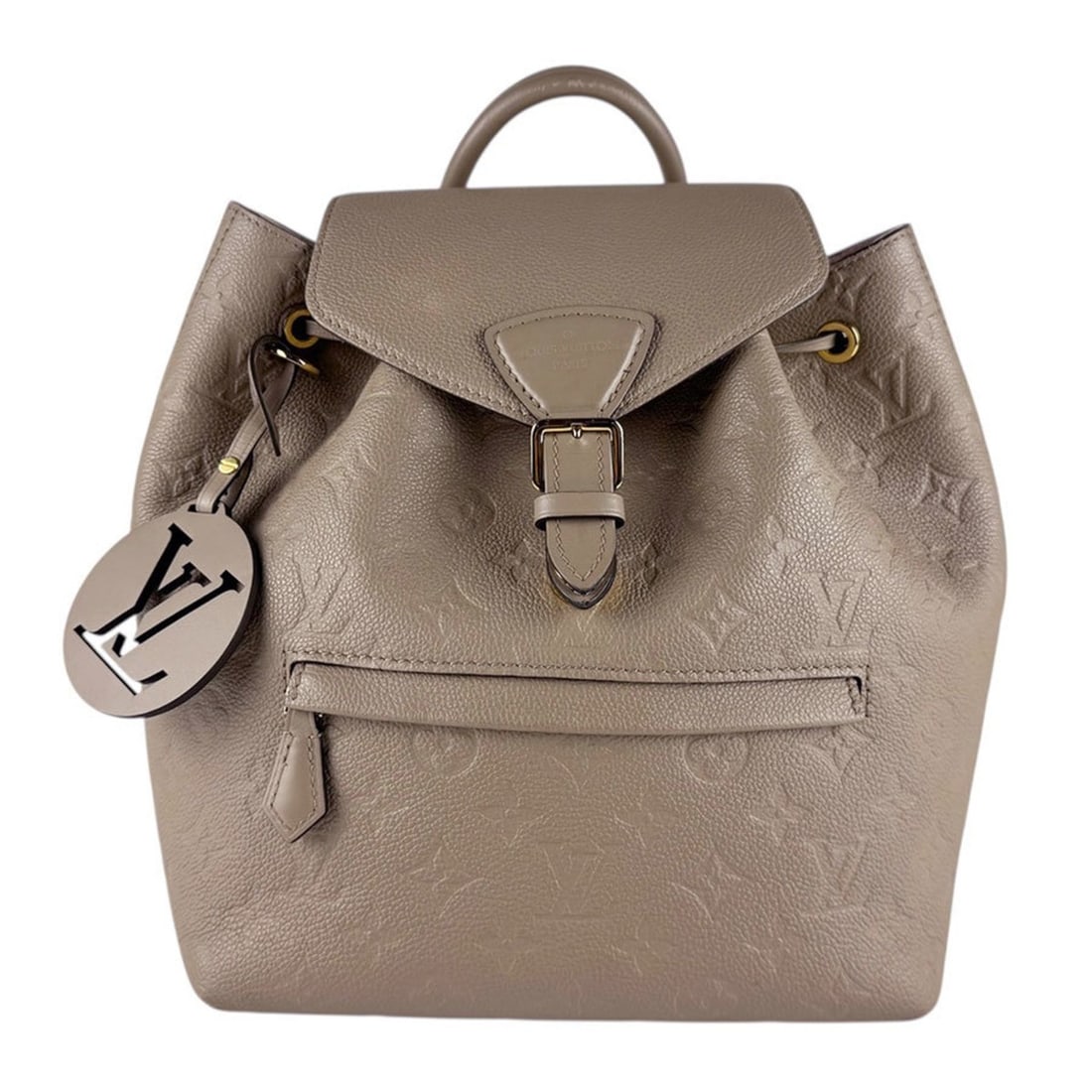 Louis Vuitton Monogram Empreinte Montsouris PM Backpack, Tourterelle, Women's, M45410 z8316: --- Catalog ---Category: SizeSize (HxWxD): 25cm x 36cm x 15cm / 9.84'' x 14.17'' x 5.9''Category: DesignType: BackpackColor: TourterelleGender: WomenMaterial: Monogram Empreinte Category: GeneralMPN: