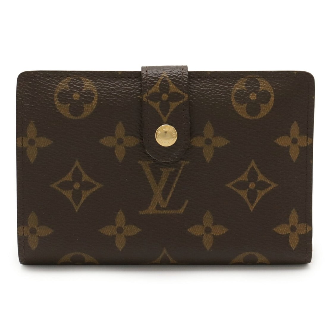 LOUIS VUITTON Monogram Portefeuille Viennois Bifold Wallet, Non-sticky, with Initials, M61674 (1 of 14)