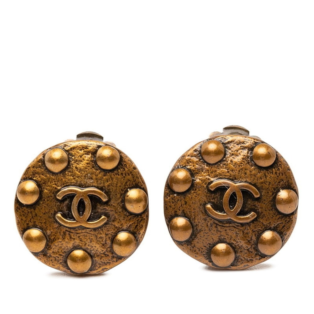 CHANEL Coco Mark Earrings, Gold Plated, Women's,: --- Catalog ---Category: SizeSize (HxWxD): 19.70mm x 19.70mm / 0.78'' x 0.78''Category: DesignType: Clip earringsColor: GoldGender: WomenCategory: GeneralBrand: Chanel--- Item List ---Section: Conditi