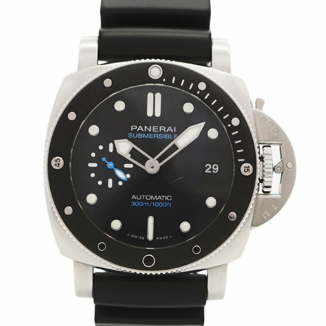 Officine Panerai Luminor Submersible PAM00683 Black Dial Men's Watch: --- Catalog ---Category: SizeWrist Size: 20cm / 7.87''Case Diameter: 41.8mm / 1.65''Category: DesignType: WristwatchGender: MenColor (Dial): BlackMaterial (Band): RubberCategory: GeneralMPN: PAM00683B