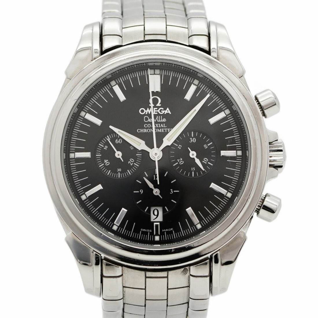 Omega De Ville 4541.50 Black Dial Men's Watch: --- Catalog ---Category: SizeWrist Size: 14.5cm / 5.7''Case Diameter: 41mm / 1.61''Category: DesignType: WristwatchGender: MenColor (Dial): BlackMaterial (Band): Stainless steelMaterial (Case): Stainl