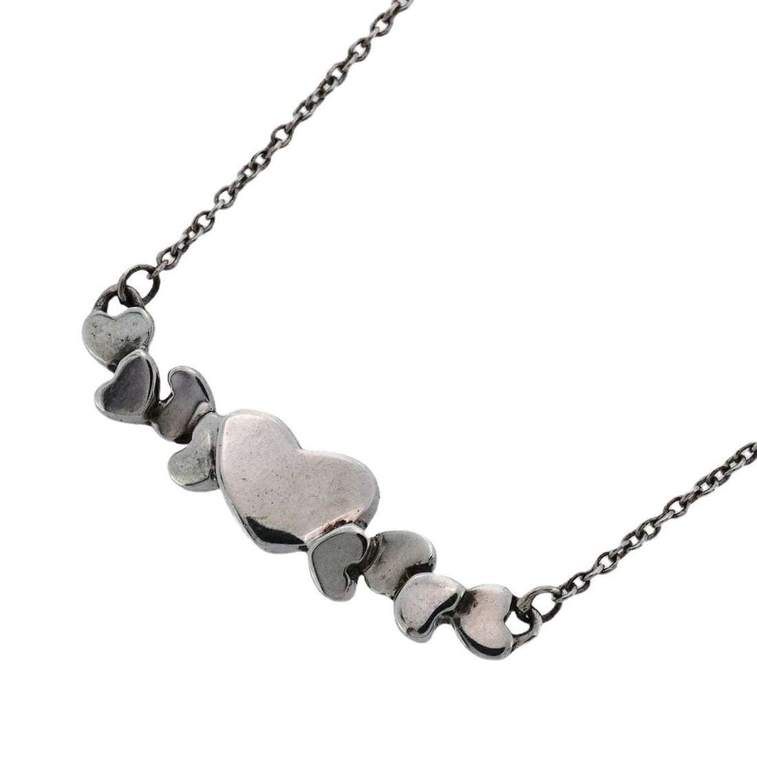 Tiffany Modern Heart Necklace, Silver 925, Women's: --- Catalog ---Category: SizePendant Size: 6.2mm x 27mm / 0.24'' x 1.06''Neck Circumference: 43.5 cm / 17.12''Category: DesignGender: WomenMaterial: Silver 925Necklace Type: NecklaceCategory: GeneralB