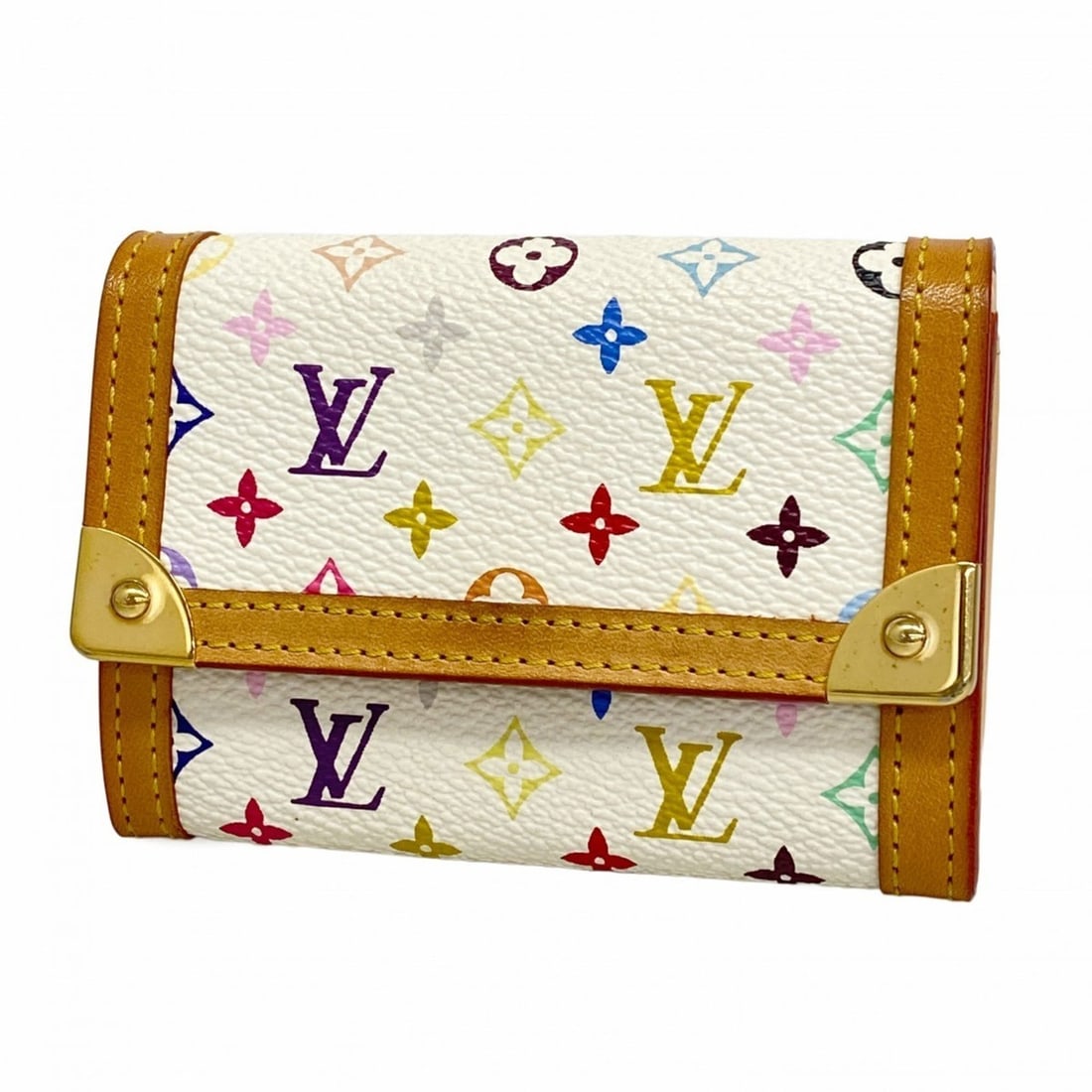 Louis Vuitton Monogram Multicolore Wallet/Coin Case Porte Monnaie Platter M92657 Bron for Men and: --- Catalog ---Category: SizeSize (HxWxD): 7.5cm x 10cm x 2cm / 2.95'' x 3.93'' x 0.78''Category: DesignType: Coin purse/coin caseColor: BlancGender: Men,WomenCategory: GeneralMPN: M92657Brand: Louis