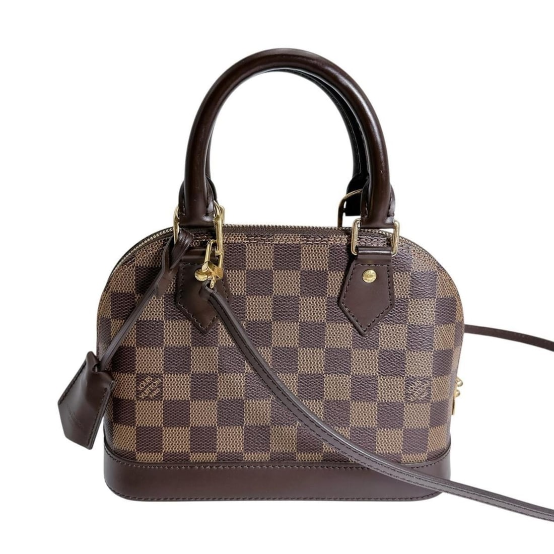 Louis Vuitton Alma BB Handbag in Damier Canvas, Brown, N41221: --- Catalog ---Category: SizeSize (HxWxD): 17.5cm x 24cm x 11.5cm / 6.88'' x 9.44'' x 4.52''Category: DesignType: HandbagColor: BrownGender: WomenMaterial: Damier Canvas Category: GeneralMPN: N41221Br