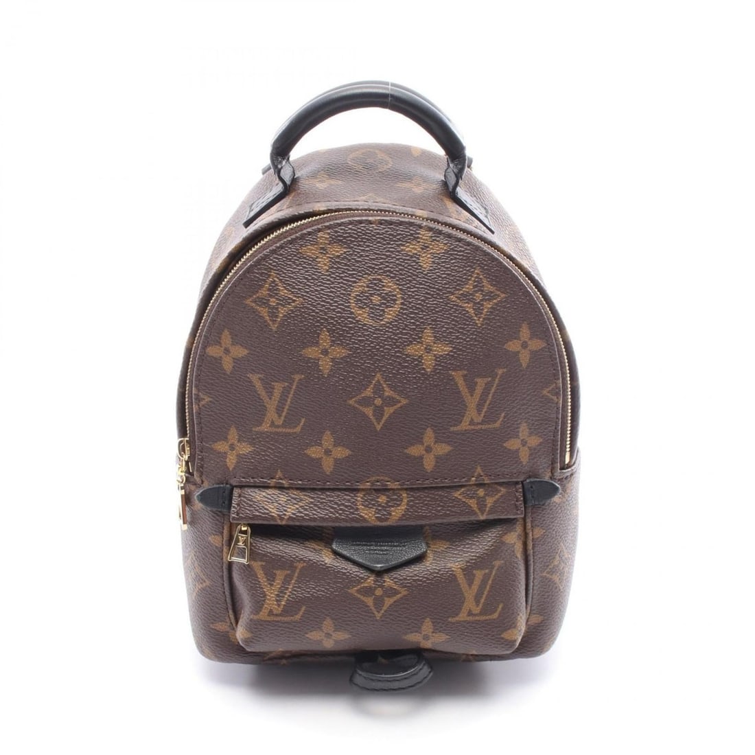 Louis Vuitton Palm Springs Mini Monogram Backpack, Coated Canvas and Leather, Women's, Brown Black,: --- Catalog ---Category: SizeSize (HxWxD): 22cm x 16cm x 8cm / 8.66'' x 6.29'' x 3.14''Category: DesignType: BackpackColor: Black, BrownGender: WomenMaterial: PVC , Leather Category: GeneralMPN: