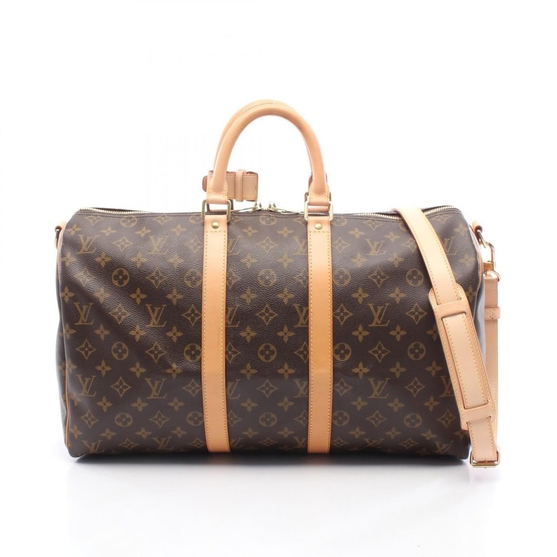 Louis Vuitton Keepall Bandouliere 45 Boston Bag, Coated Canvas and Leather, Monogram, Brown, Men's (1 of 11)