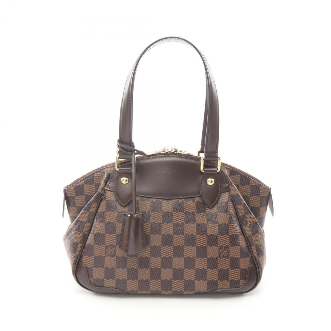 Louis Vuitton Verona PM Shoulder Bag, Coated Canvas and Leather with Damier Finish, Brown, N41117: --- Catalog ---Category: SizeSize (HxWxD): 20cm x 28cm x 15.5cm / 7.87'' x 11.02'' x 6.1''Category: DesignType: Shoulder bagColor: Brown, Damier CanvasGender: WomenMaterial: Coated canvas , Leather Ca