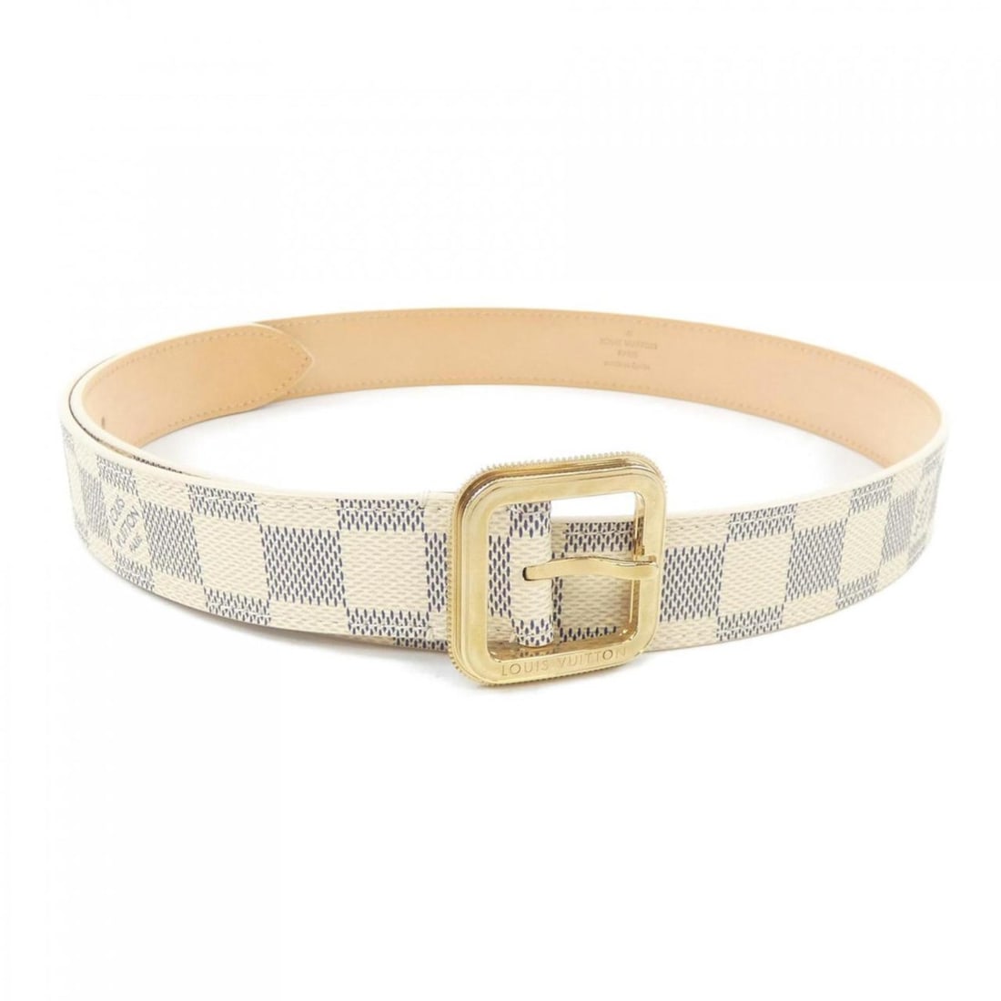 Louis Vuitton Santur Tresor M9730 Belt: --- Catalog ---Category: SizeWidth: 3cm / 1.18''Length: 80.5cm - 91cm / 31.69'' - 35.82''Category: DesignType: Standard beltColor: Beige, NavyGender: WomenMaterial (Strap): Canvas Category: GeneralMPN