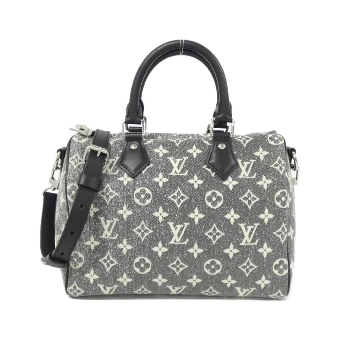 Louis Vuitton Monogram Jacquard Denim Speedy Bandouliere 25cm Boston Bag M21464 (1 of 14)