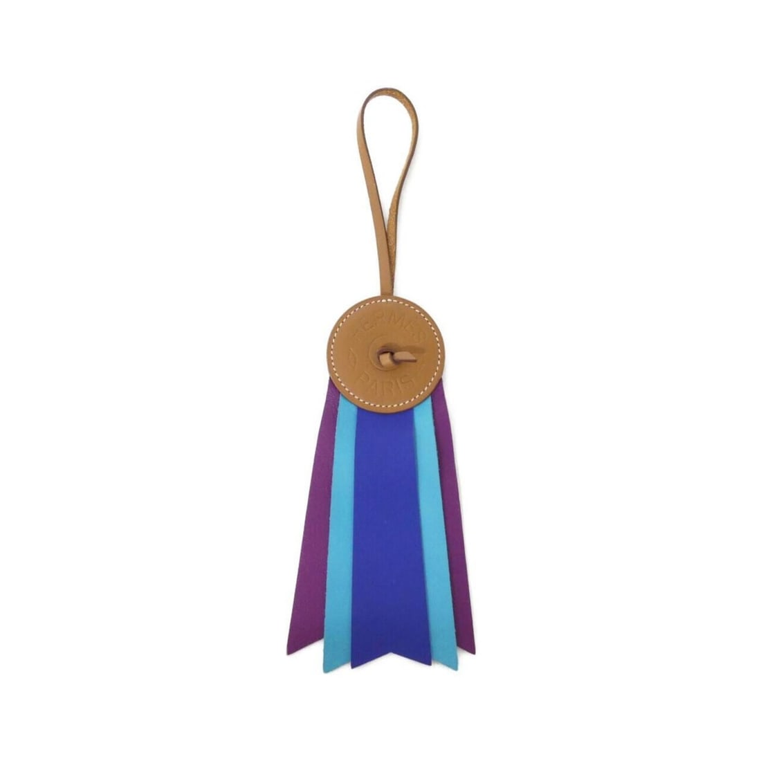 Hermes Hermès Paddock Flott 064271CA Accessories Bag Charm: --- Catalog ---Category: SizeChain Length: 245.00mm / 9.65''Size (HxWxD): 145.00mm x 85.00mm / 5.71'' x 3.35''Category: DesignType: Handbag charmColor: Anemone, Blue, BrownGender: Women,MenMaterial: