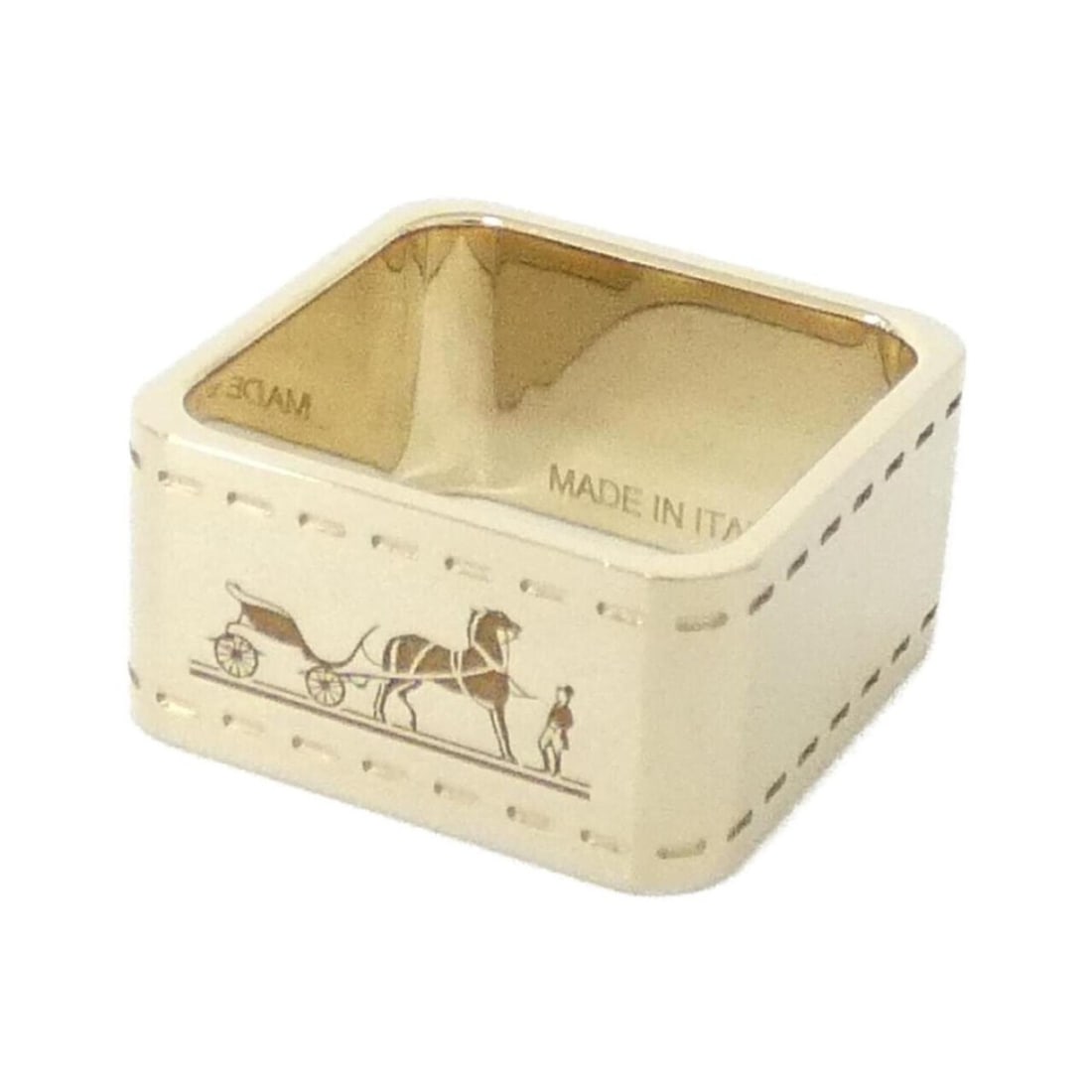 Hermes Bolduc Scarf Muffler Ring 601462S: --- Catalog ---Category: DesignType: Scarf ringColor: GoldGender: WomenCategory: GeneralMPN: 601462SBrand: HermesCategory: Physical PropertiesSize (HxWxD): 2cm x 1.1cm / 0.78'' x 0.43''--- Item List