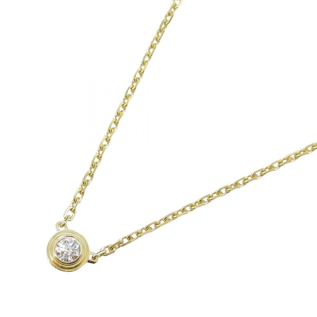 Cartier Amour XS Necklace in 18K Yellow Gold with Diamonds, Women's, and Clear: --- Catalog ---Category: SizePendant Size: 3mm x 3mm / 0.11'' x 0.11''Neck Circumference: 38 cm - 41 cm / 14.96'' - 16.14''Category: DesignColor: Clear, Yellow goldGender: WomenMaterial: Yellow gold (