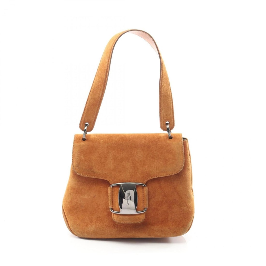 Salvatore Ferragamo Vara handbag in brown suede for women: --- Catalog ---Category: SizeSize (HxWxD): 17cm x 21cm x 8cm / 6.69'' x 8.26'' x 3.14''Category: DesignType: HandbagColor: BrownGender: WomenMaterial: Suede Category: GeneralBrand: Salvatore Ferragamo