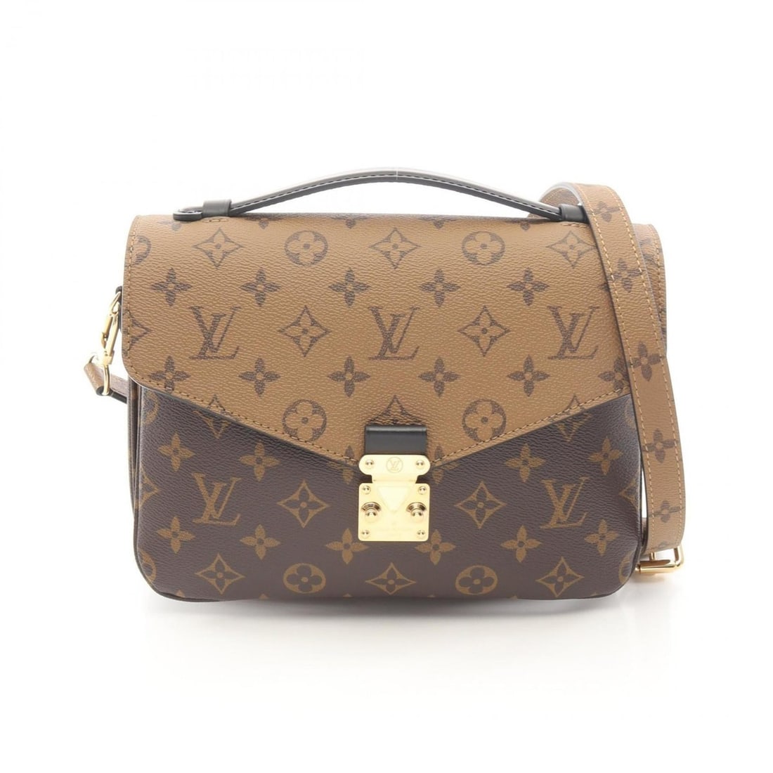 Louis Vuitton Metis MM Pochette Handbag, Coated Canvas and Leather, Monogram Reverse, Women's, Brown (1 of 11)