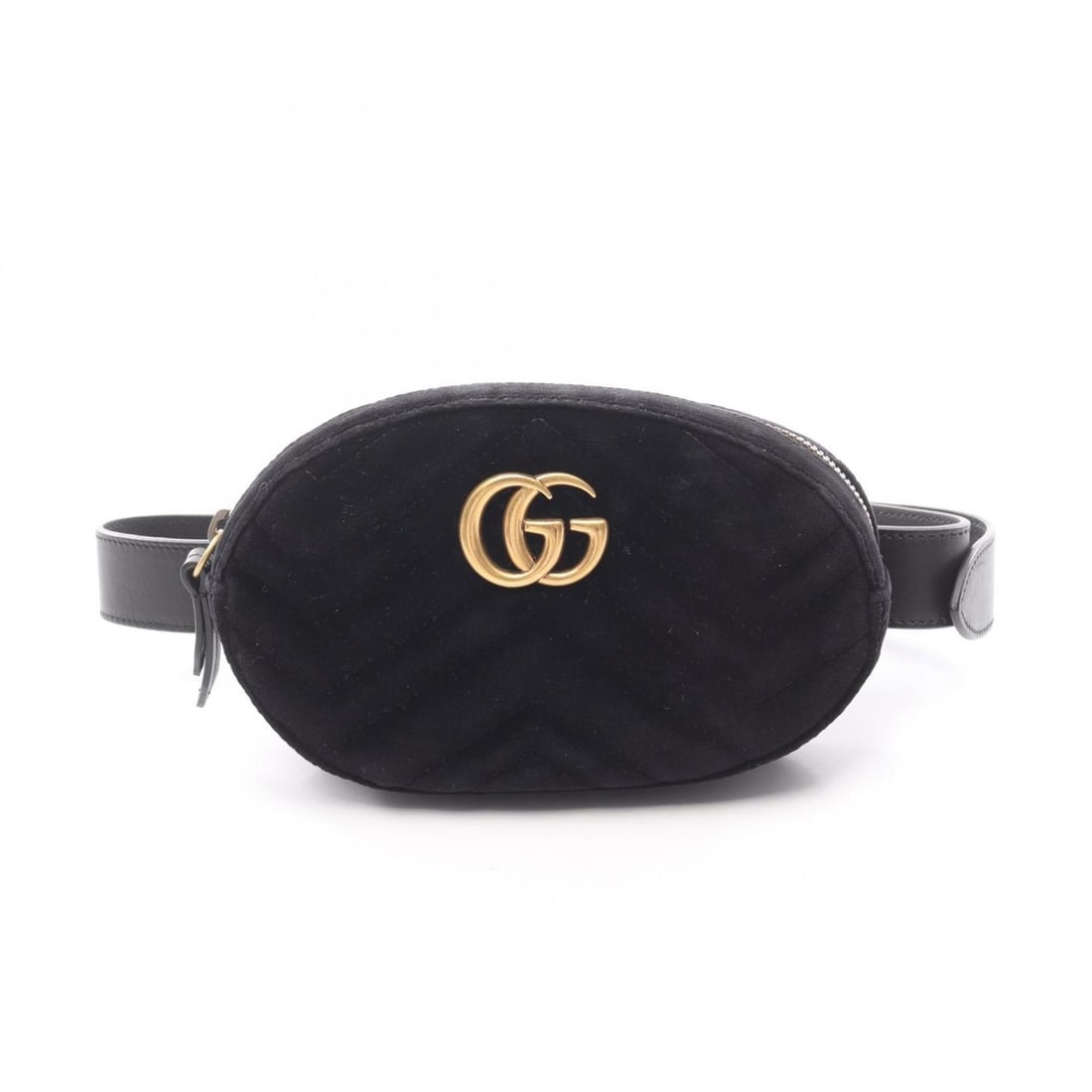 Gucci GG Marmont Waist Bag, Fabric and Leather, Women's, Black, 476434: --- Catalog ---Category: SizeSize (HxWxD): 11cm x 18cm x 4.5cm / 4.33'' x 7.08'' x 1.77''Category: DesignType: Fanny packColor: BlackGender: WomenMaterial: Fabric , Leather Category: GeneralMPN: 47643