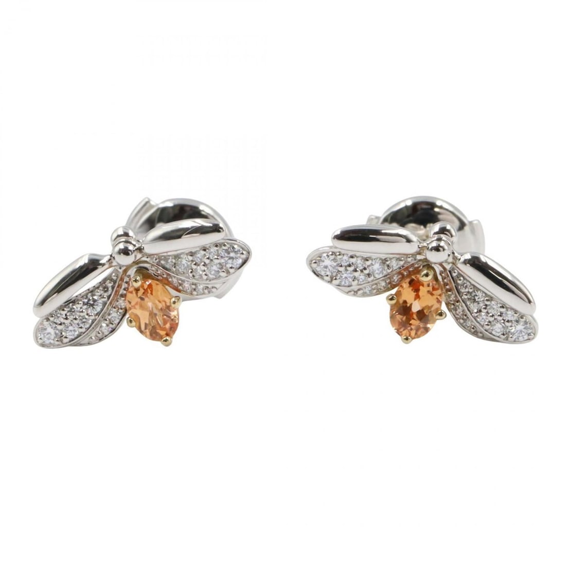 Tiffany & Co. Firefly Earrings, Garnet and Diamond, 18K Yellow Gold, Pt950 Platinum, Garnet,: --- Catalog ---Category: SizeSize (HxWxD): 8.00mm x 15.00mm / 0.31'' x 0.59''Category: DesignType: Stud earringsColor: Clear, Gold, SilverStone: Diamond, GarnetGender: WomenMaterial: Platinum 950, Yel