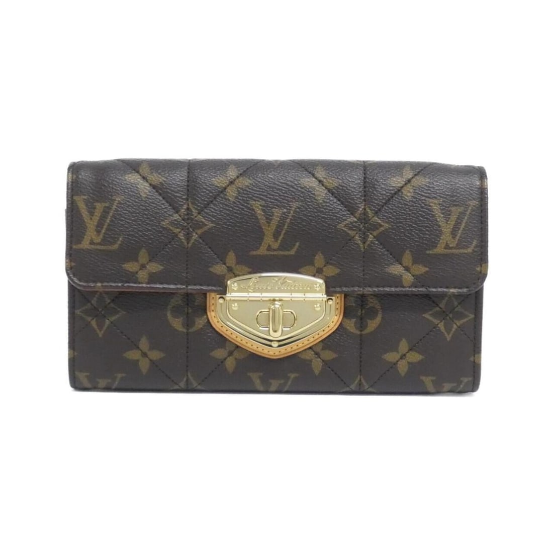 Louis Vuitton Monogram Portefeuille Sarah Etoile M66556 Wallet: --- Catalog ---Category: SizeSize (HxWxD): 12cm x 19cm x 3cm / 4.72'' x 7.48'' x 1.18''Category: DesignType: Long wallet (bi-fold)Color: BrownGender: Women,MenMaterial: Coated canvas Category: General