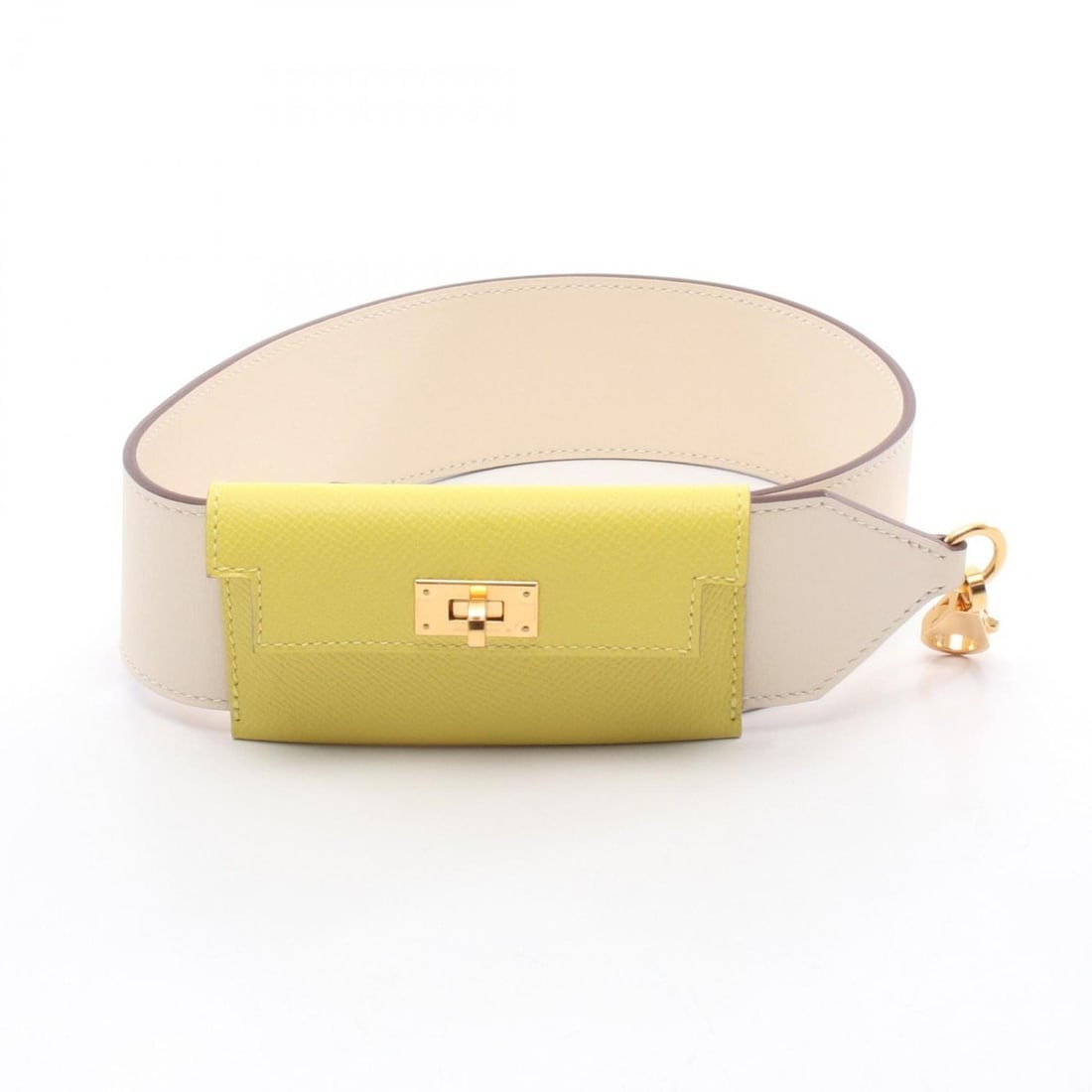 Hermes Hermès Bandouliere Kelly Pocket Nata Lime Shoulder Strap Accessory Swift Leather Epsom (1 of 6)