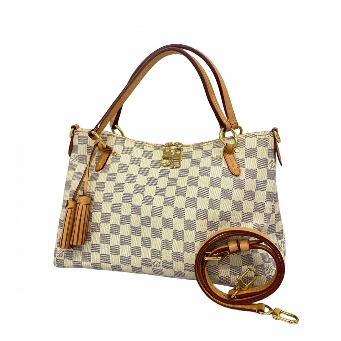 Louis Vuitton Damier Azur Rimington Handbag N40022 White 2-Way Bag for Women (1 of 16)