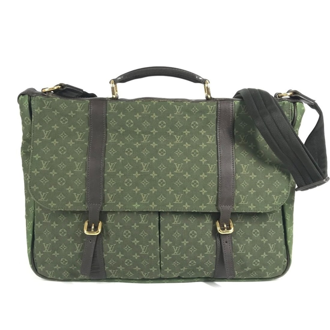 LOUIS VUITTON M42312 Monogram Mini Denise Canvas Bag, 2-Way Shoulder Boston or Handbag, Canvas,: --- Catalog ---Category: SizeSize (HxWxD): 30cm x 39cm x 12.5cm / 11.81'' x 15.35'' x 4.92''Category: DesignType: Boston bag, Handbag, Shoulder bagColor: Khaki, Monogram, TST KhakiGender: Men,WomenMat