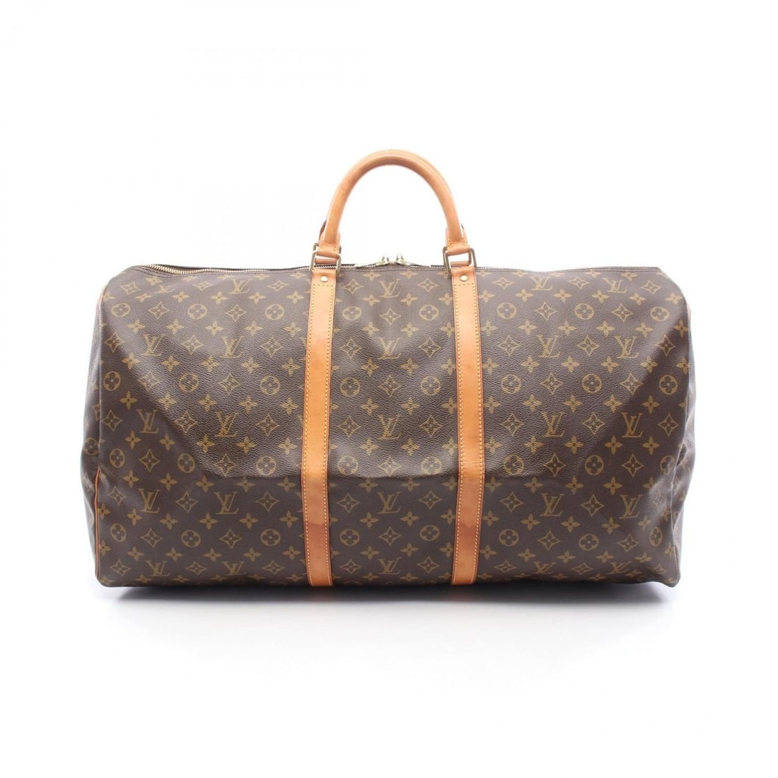Louis Vuitton Keepall 60 Boston Bag, Coated Canvas and Leather, Monogram, Brown, Men's Women's, (1 of 9)