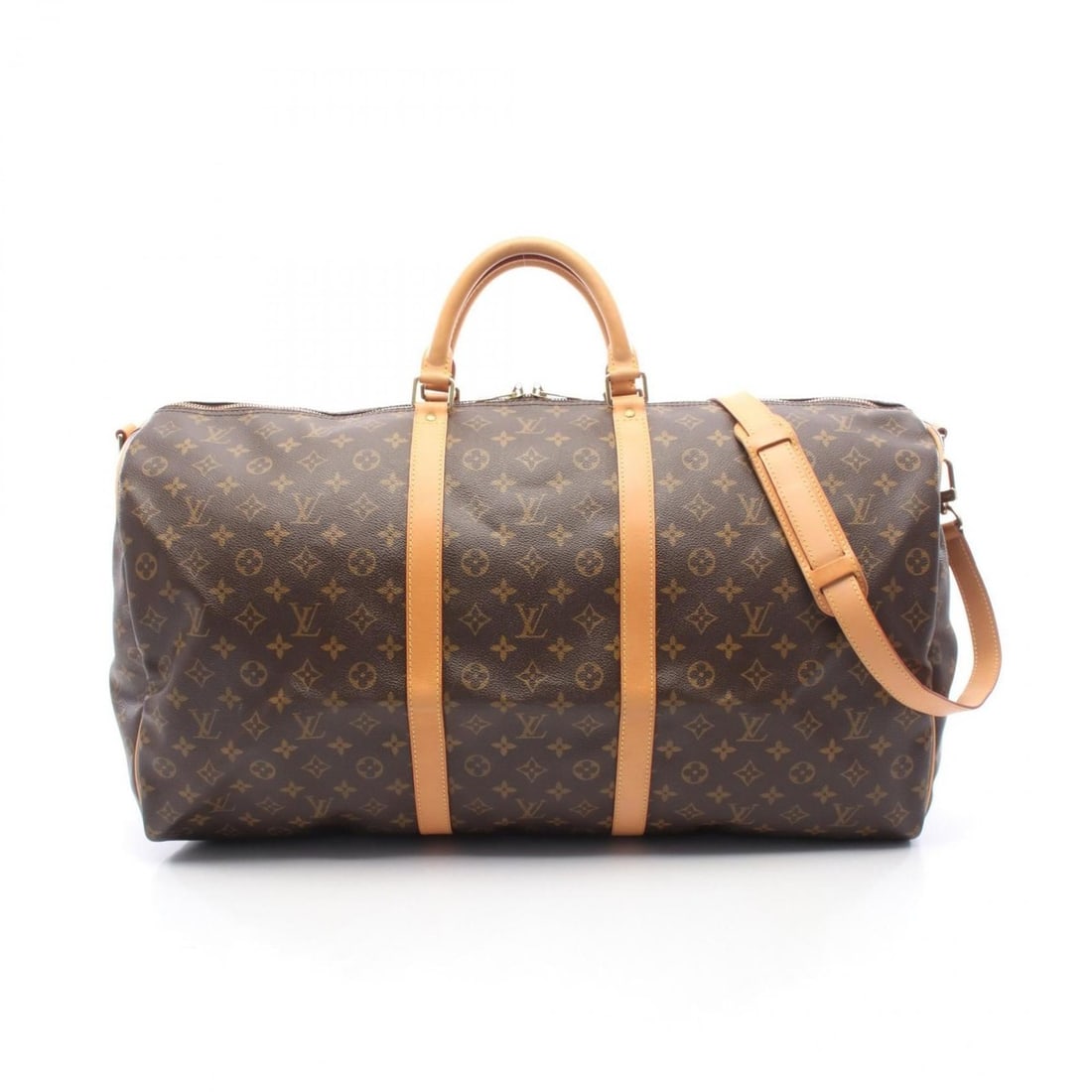 Louis Vuitton Keepall Bandouliere 60 Boston Bag, Coated Canvas and Leather, Monogram, Men's Women's, (1 of 10)