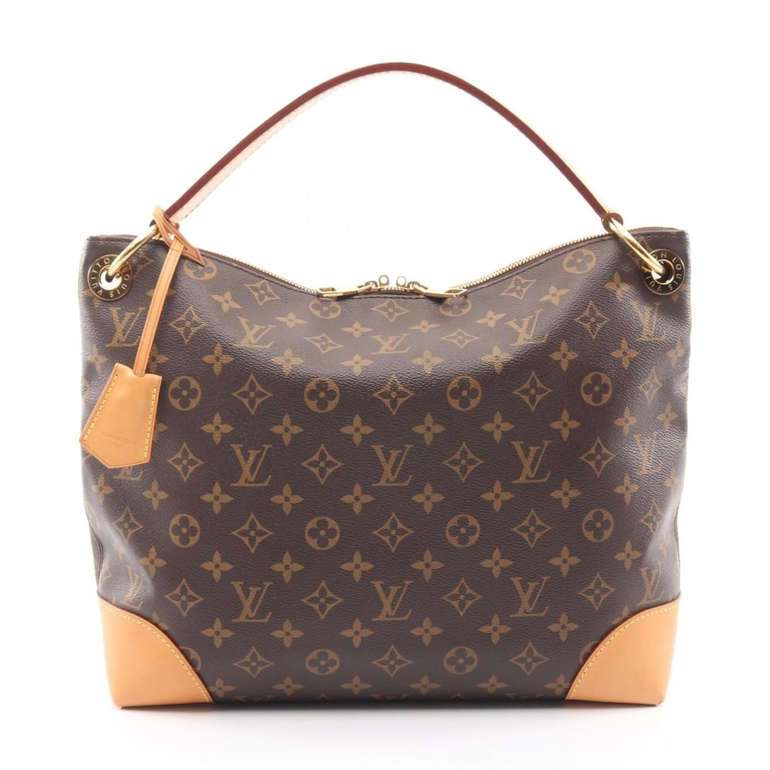 Louis Vuitton Berry PM Shoulder Bag, Coated Canvas and Leather, Monogram, Women's, Brown, M41623 (1 of 12)