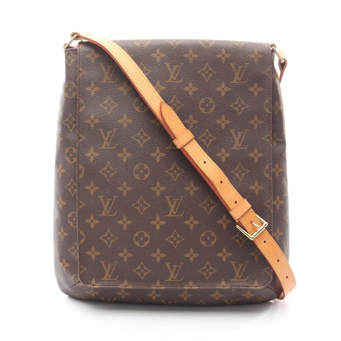 Louis Vuitton Musette Shoulder Bag, Coated Canvas and Leather, Monogram, Women's, Brown, M51256: --- Catalog ---Category: SizeSize (HxWxD): 35cm x 31cm x 9cm / 13.77'' x 12.2'' x 3.54''Category: DesignType: Shoulder bagColor: Brown, MonogramGender: WomenMaterial: Coated canvas , Leather Category:
