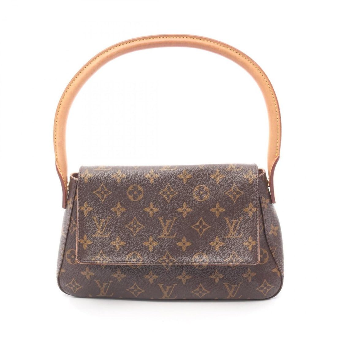 Louis Vuitton Mini Looping Handbag, Coated Canvas and Leather, Monogram, Women's, Brown, M51147: --- Catalog ---Category: SizeSize (HxWxD): 16cm x 28cm x 8cm / 6.29'' x 11.02'' x 3.14''Category: DesignType: HandbagColor: Brown, MonogramGender: WomenMaterial: Coated canvas , Leather Category: Gene