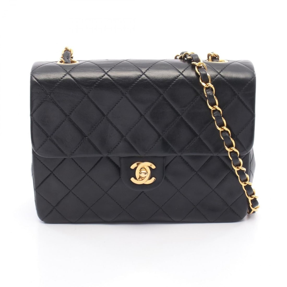 CHANEL Mini Matelasse 20 Shoulder Bag, Lambskin Leather, Women's, Black: --- Catalog ---Category: SizeSize (HxWxD): 15cm x 20cm x 6cm / 5.9'' x 7.87'' x 2.36''Category: DesignType: Shoulder bagColor: BlackGender: WomenMaterial: Leather Leather/Fur Type: LambskinCategory: G