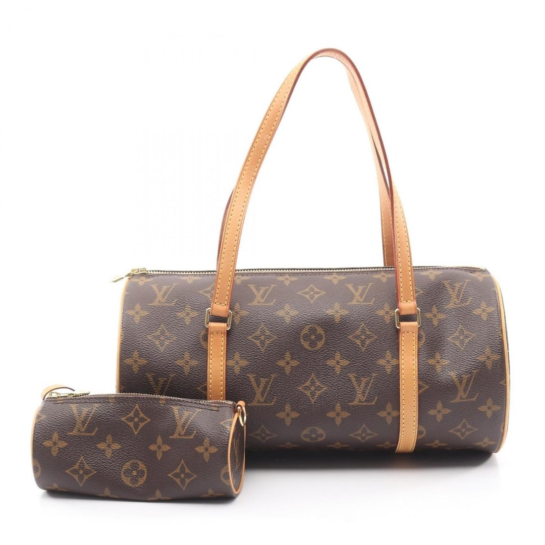 Louis Vuitton Papillon 30 Handbag, Coated Canvas and Leather, Monogram, Women's, Brown, M51385 (1 of 20)