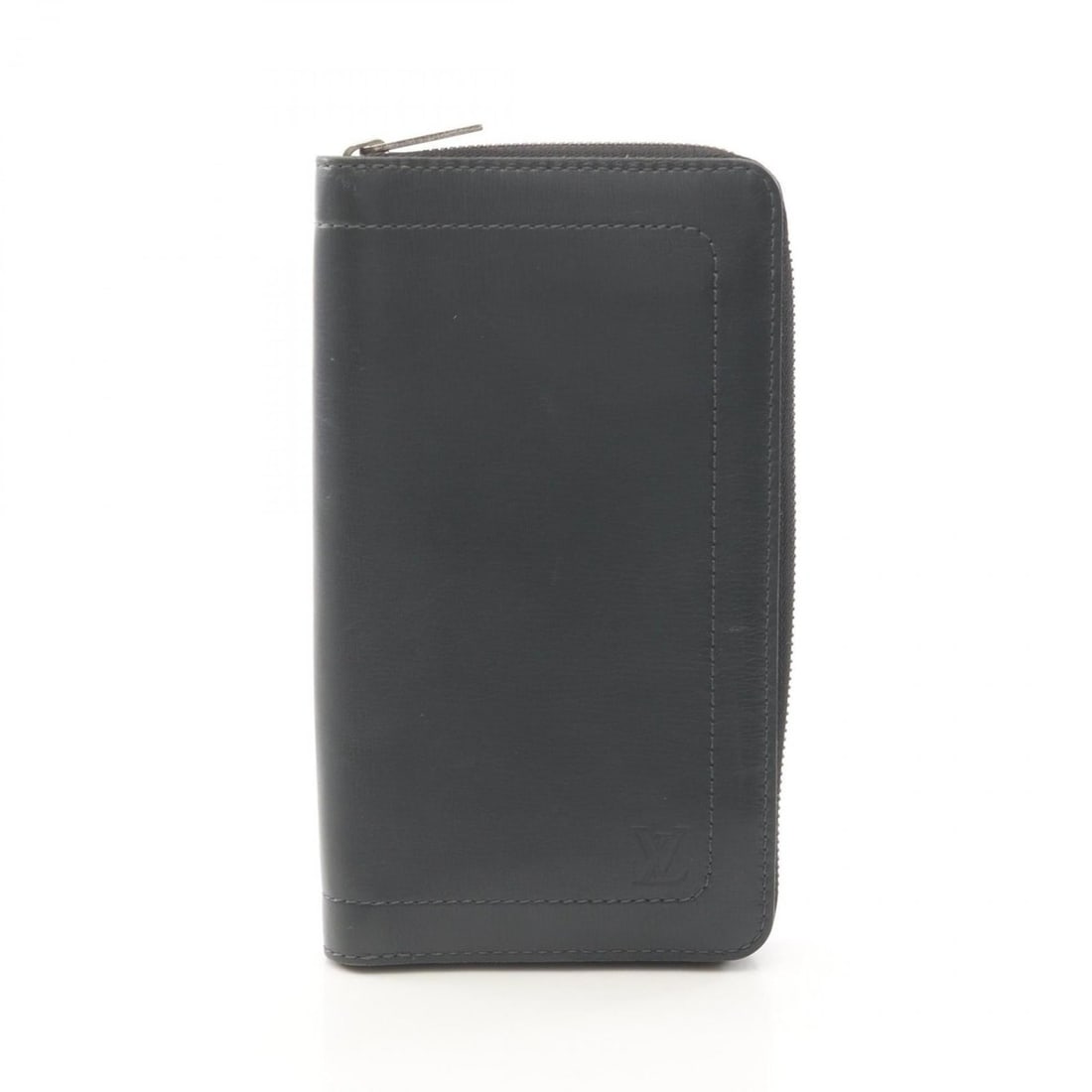 Louis Vuitton Zippy Organizer Round Long Wallet, Leather, Utah, Men's, Black, M97026 (1 of 20)