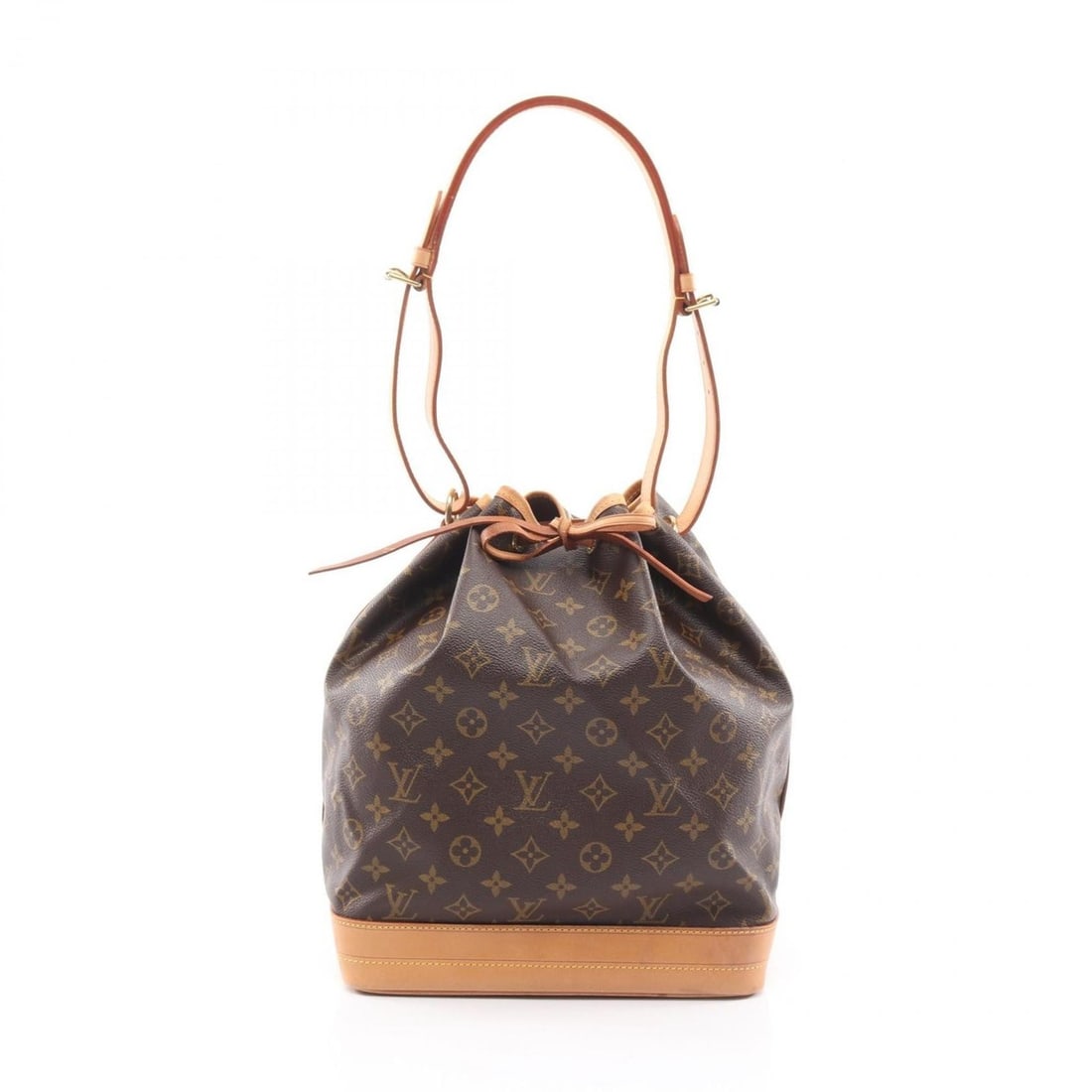 Louis Vuitton Noe Shoulder Bag, Coated Canvas and Leather, Monogram, Women's, Brown, M42224: --- Catalog ---Category: SizeSize (HxWxD): 34cm x 26cm x 19cm / 13.38'' x 10.23'' x 7.48''Category: DesignType: Shoulder bagColor: Brown, MonogramGender: WomenMaterial: Coated canvas , Leather Categor