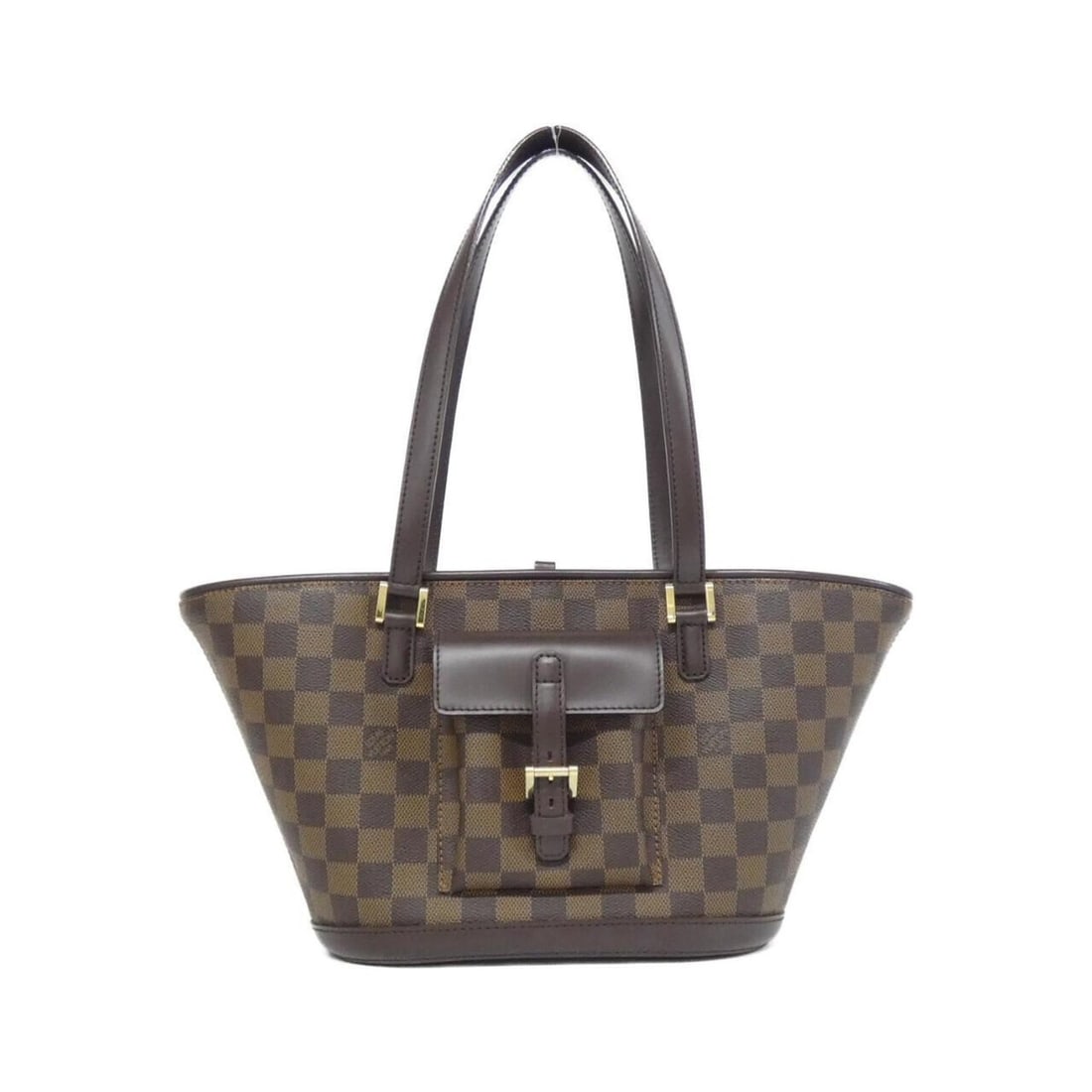 Louis Vuitton Damier Manosque PM N51121 Handbag: --- Catalog ---Category: SizeWeight: 560g / 1.23lb.Size (HxWxD): 19cm x 38cm x 10cm / 7.48'' x 14.96'' x 3.93''Handle Length: 51cm / 20.07''Category: DesignType: HandbagColor: EbeneGender: