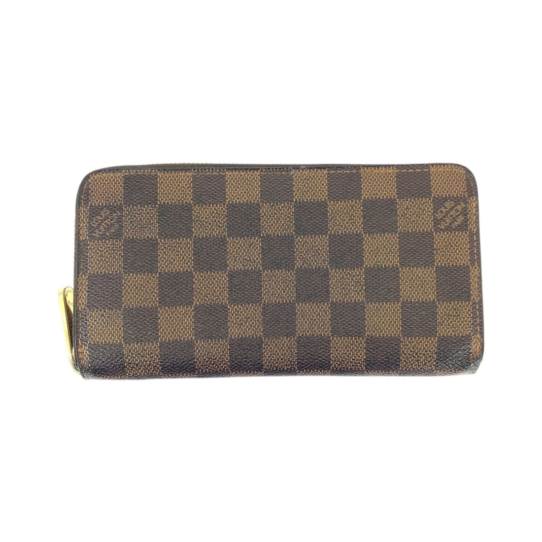 LOUIS VUITTON Damier Zippy Wallet, Brown with Gold Hardware, N60015, Men's Long Wallet Round Zipper: --- Catalog ---Category: SizeSize (HxWxD): 10cm x 19.5cm x 2.5cm / 3.93'' x 7.67'' x 0.98''Category: DesignType: Long wallet (bi-fold)Color: BrownGender: MenMaterial: PVC Category: GeneralBrand: