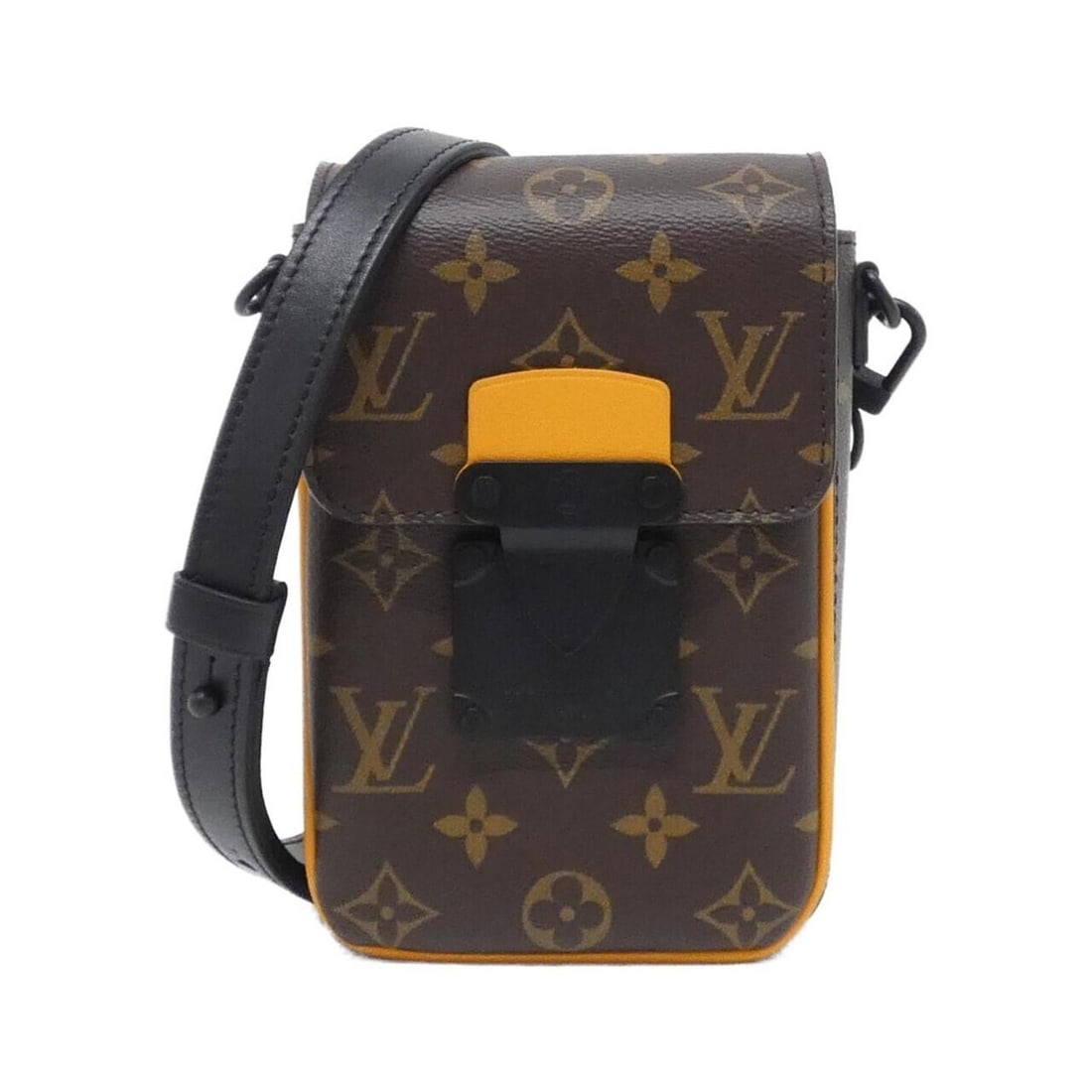 Louis Vuitton Monogram Macassar S-Lock Vertical Wearable Wallet M82535 Shoulder Bag (1 of 11)
