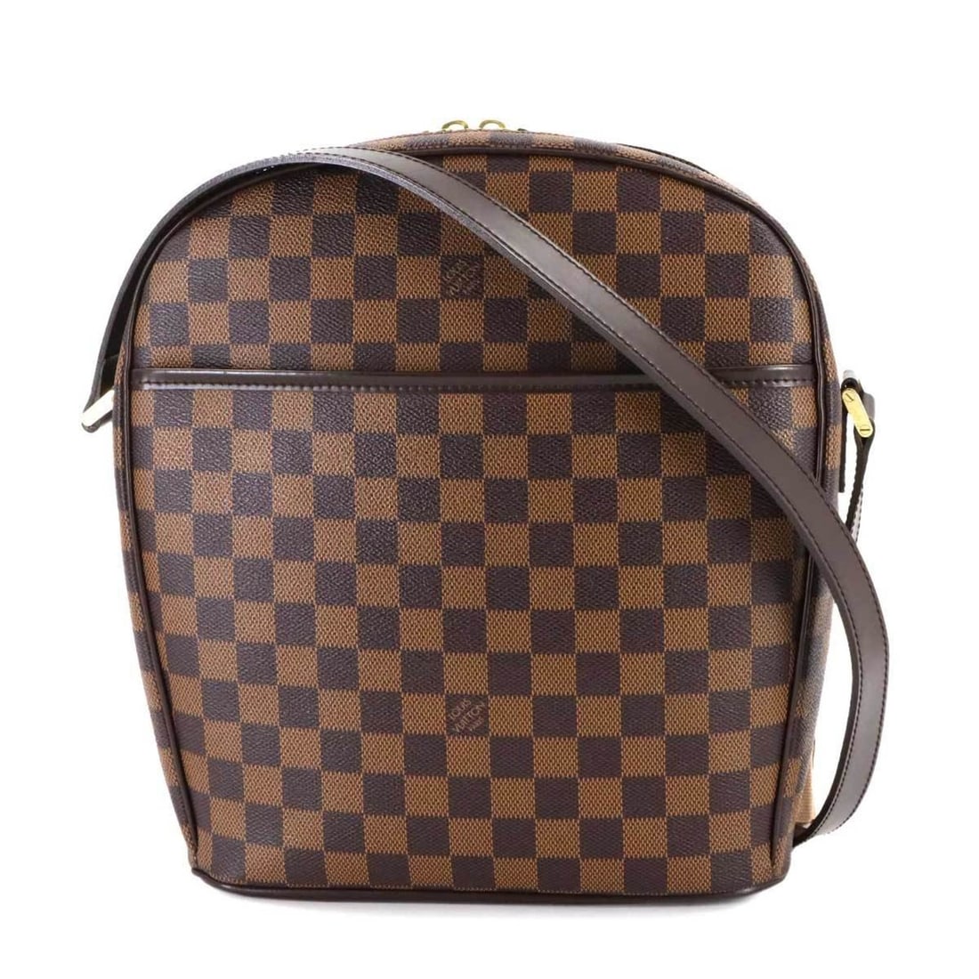 Louis Vuitton Damier Ipanema GM Shoulder Bag in Ebene Brown, N51292: --- Catalog ---Category: SizeSize (HxWxD): 29.5cm x 24cm x 8cm / 11.61'' x 9.44'' x 3.14''Category: DesignType: Shoulder bagColor: Brown, Damier Canvas, EbeneGender: WomenMaterial: Damier Canvas Categ